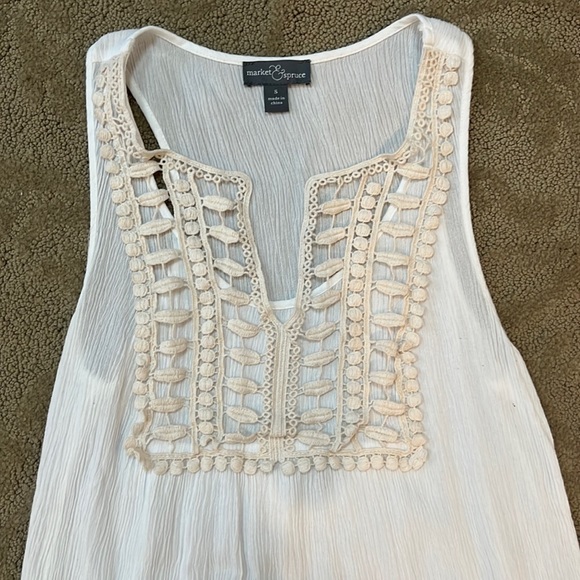 Tops - Market and Spruce Boho Top Cream Size Small